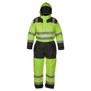 Bulldog vat. kjeledress, gul/svart,Synlighet, ISO20471 kl. 3